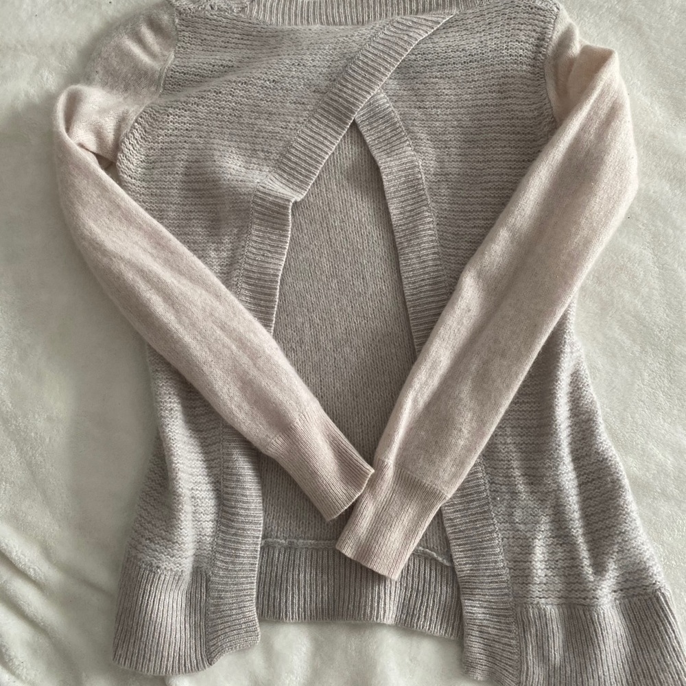 Rebecca Taylor cashmere split back sweater
